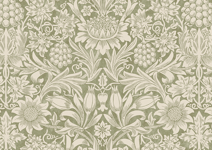 William Morris At Home Sunflower, Artichoke - Roller Blind - Image 6